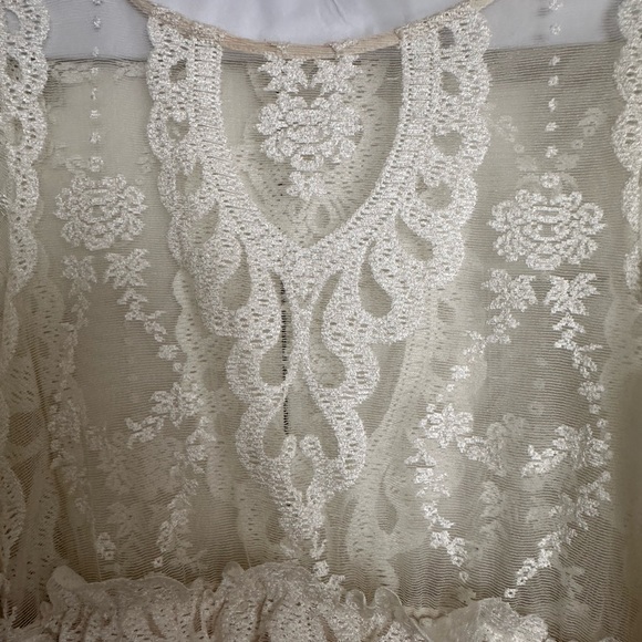 For Love and Lemons cream lace babydoll dress - Picture 4 of 7